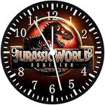 Dinosaur Wall Clock Large 12" Clear