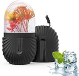 Ice Roller For Face Eyes and Neck To Brighten Skin & Enhance Your Natural Glow - Ice Roller Face - Reusable Facial Treatment to Tighten & Tone Skin & De-Puff The Eye Area (Black)