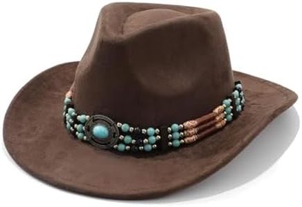 Cowboy Hat for Men Women Classic Cowgirl Hat Wide Brim Western Women Mens Cowboy Hats Christmas Cowgirl Hats Gifts