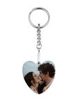 Jovivi Personalised Engraved Photo Keyring Heart Key Rings Keychain Women Custom Printed Keepsakes Memorial Gift For Mum Girlfriend Wife Birthday Velantines Christmas Mothers Day