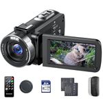 Video Camera 4K 30fps Camcorder 42MP YouTube Vlogging Camera 18x Digital Zoom Cam Corder with 3.0 Inch 270° Rotation Screen Remote Control 32GB Card 2 Batteries for Wedding Travel