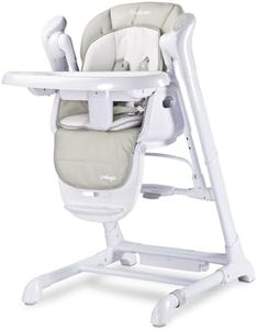 TERO-761 Chaise haute 2 en 1 avec balançoire électrique pour bébé Indigo Gris