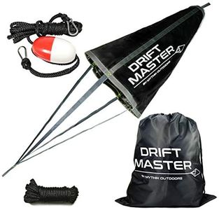 Mythik Lures Drift Master - Premium Drift Sock for Small Fishing Boat, Pontoon, or Kayak Fishing [Complete Kit Included] - Quality Trolling Bag Used Like A Trolling Plate