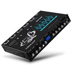 Lanzar Parametric Equalizer with Subwoofer - 9 Volt RMS Pre-Amp Output with Voltage Meter, Subwoofer Gain Control & Bass Driver, 3 Input Sources Selectable, Pre-amp Line Aux Inputs Via RCA Jacks