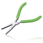 LEONTOOL Flat Nose Pliers for Jewelry Making Smooth Jaw 5 Inches Flat Nose Duck Billed Pliers Small Pliers Jewelry Making Supplies for Wire Bending Warpping Shaping