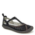 JBU by Jambu Women's Daffodil Mary Jane Flat, Black Earth, 9.5