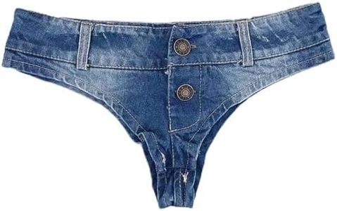 MUYDZ Women's Denim Shorts Hot Pants Ultra Short Jeans for Nightclub Bar(S)