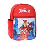 Kuber Industries Marvel Iron-Man School Bag | Kids School Bags | Student Bookbag | School Bag for Girls & Boys | 2 Compartments School Bag | Small | Red