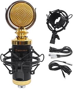 Rockville Rcm02 Pro Studio Recording Condenser Microphone Mic/Metal Shock Mount