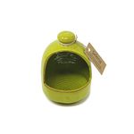 Verano Spanish Ceramics Selena Glaze Hand Dipped Salt Pig - Home Kitchen Restaurant Café Decorative Décor - Salt Cellar Pepper Seasoning Holder Caddy Spices Condiments Storage Pot - Lime Green