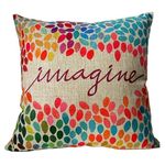 Odelette Harriet HOSL Cotton Linen Square Decor Throw Pillow Case Cushion Cover Colorful Imagine 18"