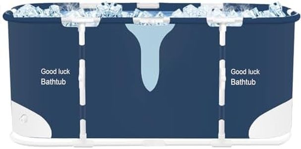 STARBRILLIANT Foldable Soaking Bathing Tub for Adults, Adult Spa Freestanding Bathtub for Recovery, Soaking Standing Bath Tub for Shower Stall, Separate Family Bathroom SPA Tub