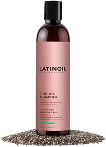LATINOIL - Chia Repair Shampoo for Color Treated Hair with Chia Seed Oil, Sulfate Free with Antioxidants and Omega 3-6-9, Cleansing & Repairing Hair Shampoo, 250 mL