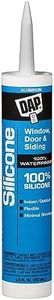 DAP 08643 9.8-Ounce 100% Silicone Window, Door and Siding Sealant, Aluminum