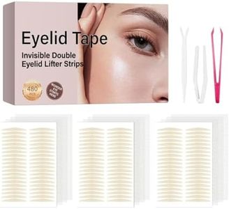 Eyelid Lifter Strips-480PCS Eyelid Tape-Double Eyelid Tape-Eyelid Tape for Hooded Eyes Invisible-Instant Surgery-Free Eye Lift for Uneven or Single Eyelids, Say Goodbye to the Hood, Sagging Eyelids