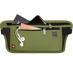 Lewis N. Clark Rfid-Blocking Stash Anti-Theft Hidden Money Belt Waist Pack, Olive, One Size