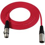 KEBILSHOP XLR Male to XLR Female Cable 3 Pin Pro Audio Mic Patch Cord, Shielded and Balanced Cable for Microphone,Amplifier,Guitar Studio/Broadcast. (25 Meter/82.2 Feet) Red