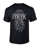 Mens Funny Upside Down Pineapple IYKYK Distressed Short Sleeve T-Shirt Graphic Tee, Black, XX-Large