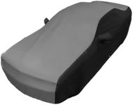 2008-2023 Dodge Challenger Indoor/Outdoor Car Cover - Ultraguard Plus 300 Denier UV Protection Water Resistant - Custom Fit for All SXT, GT, R/T, Scat Pack, Hellcat Redeye & Widebody (Gray/Black)