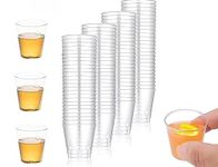 NAEEM SONS 30x Plastic Shot Glasses Mini Shot Glasses Durable Shot Glasses Small Party Cup Reusable Shot Glasses Sample Tasting Cups - Birthdays, Weddings, BBQ, Parties (Pack of 30)