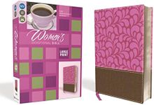 NIV, Women's Devotional Bible, Large Print, Leathersoft, Brown/Pink