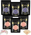 Waxing Kit, 2 LED Bouvetan Wax Warmer Hair Removal Wax Kit with 4 Bags Hard Wax (3.5oz/bag) 5 Aluminum Bowls 20 Wax Sticks for Full Body, Women Wen At Home Hard Waxing Kit (2Lavender+1Rose)