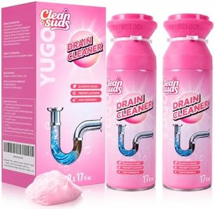 Yugou Drain Cleaner, Sink Drain Cleaner, Foam Drain Cleaner, Sink Cleaner and Deodorizer, Drain Clog Remover for Kitchen Drains, Sinks, Shower Drains, Tubs