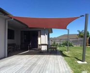diig Patio Sun Shade Sail Canopy, 20' x 26' Rectangle Shade Cloth UV Block Sunshade Fabric - Outdoor Cover Awning Shelter for Pergola Backyard Garden Yard (20' x 26', Red)