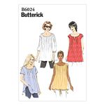 Butterick Patterns 6024ZZ Misses Top, Multi-Colour, Paper, Multicolor, ZZ (LRG-XLG-XXL)