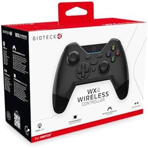 Gioteck WX4 Wireless Controller for Nintendo Switch - Black with Programmable Back Buttons - Bluetooth Compatible…