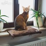Cat Window Bed: Cozy Window Cat Bed for The Window Sill – 12.5x16in Washable Windowsill Cat Bed – Pet Bed – Kitten Bed – Cat Accessories Pretty Kitty