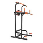 Power Tower Dip Station Adjustable Pull Up Bar, Push Up Workout Dip Stands Strength Training Equipment