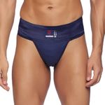 omtex Athletic Tokyo Cotton Stretchable Supporter Back Covered with Cup Pocket, Ideal for Workout and Sports Quick Dry Moisture Wicking Underwear Navy Blue - 2X-Large