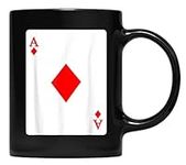 Ace of Diamonds Playing Card Amira Gift Coffee Mug for Father and Mother, Grandpa, Grandma and Friend Gifts Poker Player Costume