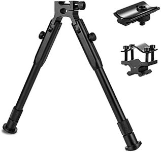 JINSE Bipod, 9-11in Adjustable Bipod for Picatinny Rail, Shooting Bipod with Rail Mount Adapter