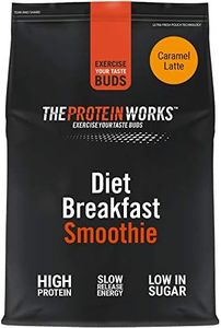 THE PROTEIN WORKS Diet Breakfast Smoothie | High Protein, Low Sugar, Nutritious Breakfast Snack | Caramel Latte, 500 g