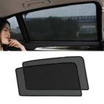 Car Side Window Sunshades for Nissan Leaf 2019-2024, Front Rear Sun Shade Breathable Block UV Rays Privacy Screen Reduce Glare Protection Curtain,B/2 Rear-Window