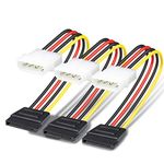 BENFEI 4 Pin Molex to SATA Power Cable (SATA to Molex) - 25cm