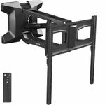 VIVO Motorized TV Wall Mount for 37 to 70 inch Screen up to 77 lbs, Height Adjustable Electric Pull Down Mantel Bracket, Black, MOUNT-E-M070R