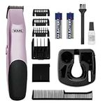 WAHL Trimmer for Women, Ladies Shavers, Female Hair Removal Methods, Bikini Trimming and Styling, Battery Operated, Personal Trimming Kit, Pink