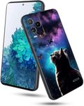 GFRGTFHYT for BLU View 5 Pro Phone Case for BLU View 5 Pro B170D 6.75" Slim Soft TPU Silicone Cover with Galaxy Cat Butterflies Design for Women Wen Shockproof Protection Case for BLU View 5 Pro 2024