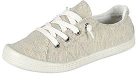 Forever Link Comfort-01 Women's Classic Slip-On Comfort Fashion Sneaker, Beige, 7