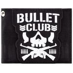 Bullet Club Bone Soldier Japanese Wrestling Emblem Wallet Bi-Fold ID & Card Holder, Black