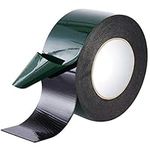 Maveek 10 m (50 mm) Foam Tape Double Sided Sponge Tape Waterproof Mounting Adhesive Tape Roll Cars Trims, Black