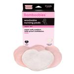 Bamboobies Washable Nursing Pads for Breastfeeding Value Pack, Reusable Breast Pads, 6 Regular Pairs, Pale Pink