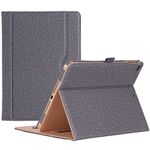 ProCase for iPad 9.7 Inch iPad 6th/5th Generation Case 2018 2017/iPad Air 2/Air 1 Case, Premium Leather Folio Corner Protection Multi-Angle Viewing Stand Cover with Front Pocket Pen Loop -Grey