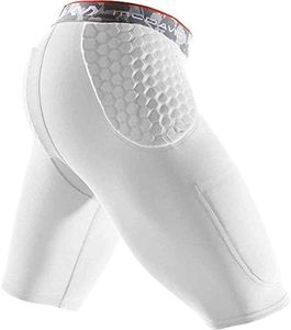 McDavid Basketball Padded Compression Shorts Girdle. 3 HEX Pads Padding. Hips and Tailbone Protection. Cup Pocket