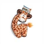 BarkButler x FOFOS Safari Giraffe - Brown Dog Toy, Soft Plush Material, Squeaker Inside, Durable Toys for Dogs, Dog Toys for Small Dogs and Medium Dogs (0-20kgs)