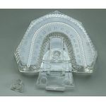 Dental Mold Base,Hard Plastic Dental Lab Model Former Base for Denture Material Supplies,100 Pieces