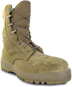 MCRAE Mil-Spec Hot Weather Steel-Toe Boot, Coyote Brown, 10.5 Medium